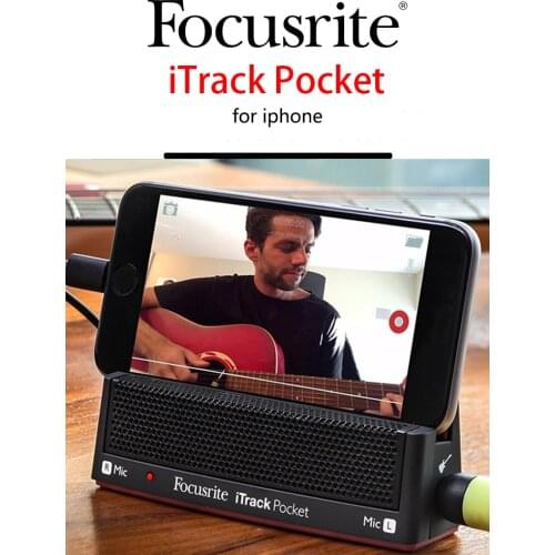 Focusrite itrack Pocket Headphone Amplifier sound card guitar Audio interface for iPhone