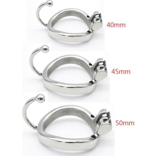 3 Size Stainless Steel Penis Rings Accessori ,Male Chastity Device Cock Cages Penis Sleeve Additional Spares Sex Toys For Men