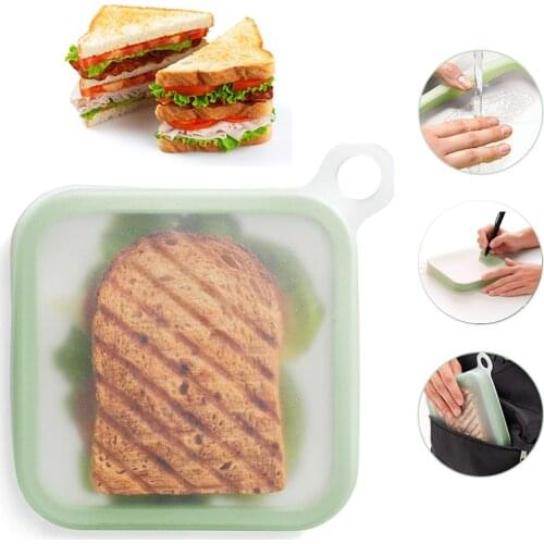 Sandwich Lunch Box Hamburger Fixed Rack Holder Storage Kitchen Organizer Food Burger Silicone Donuts Storage Case Container