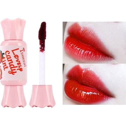 6 Colors Korean Cosmetics Lip Gloss Lovely Lip Glaze Lasting Moisturizing Non-fading Nonstick Cup Lip Balm Lip Care For Women