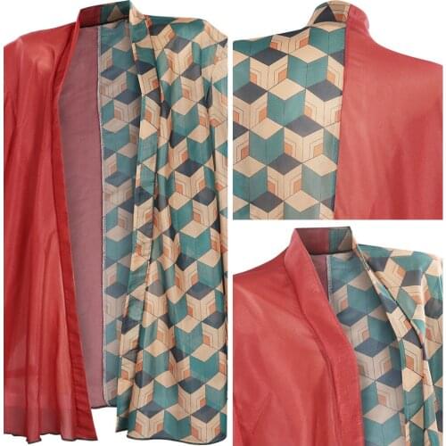 Anime Demon Slayer Tomioka Giyuu Cosplay Costume Cloak Outfits Halloween Carnival Suit