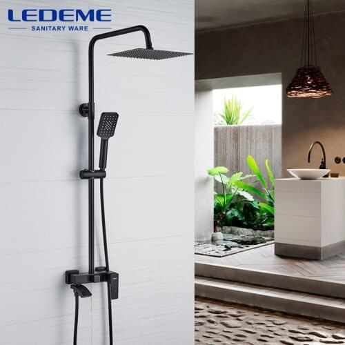 LEDEME Black Shower Faucets