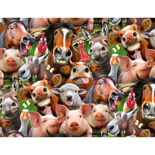 Kexinzu Full Square Round Drill 5D DIY Diamond Painting "Animal horse" Embroidery Cross Stitch Mosaic Home Decor Christmas Gift