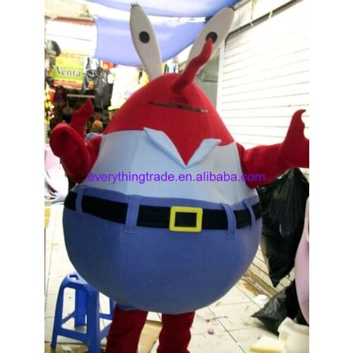 New arrival Cute Cartoon Character Adult New Adult christmas crab mascot costume