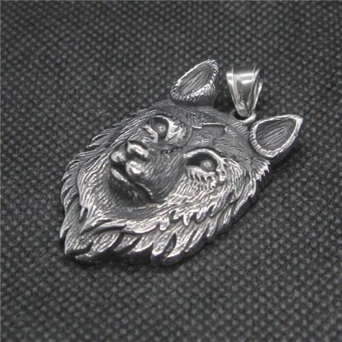 New Animal Fox Pendant 316L Stainless Steel Fashion Mens Pendant