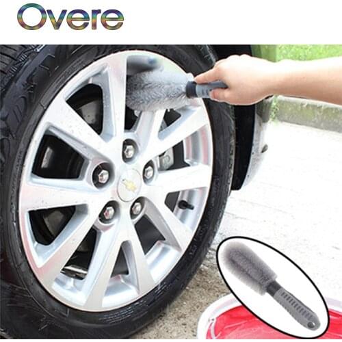 Overe 1PC Auto Car Cleaning Hub Brushes For Mercedes W205 W203 W211 Volvo XC90 S60 XC60 S80 V40 Alfa Romeo 159 156 Accessories