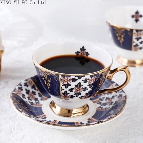 European Style Simple Ceramic Coffee Cup Milk Mug Afternoon Tea Cup Saucer Small Luxury Living Room Home Decoration Accessories