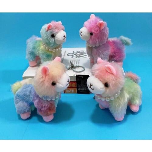 Size 12 CM Animal Plush Stuffed Toys , Horse Doll keychain