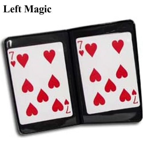 Special Card protective Case Maigc Tricks Leather Case Clip Card Close Up Street Magic Accessories Deck Gimmick Props Illusions