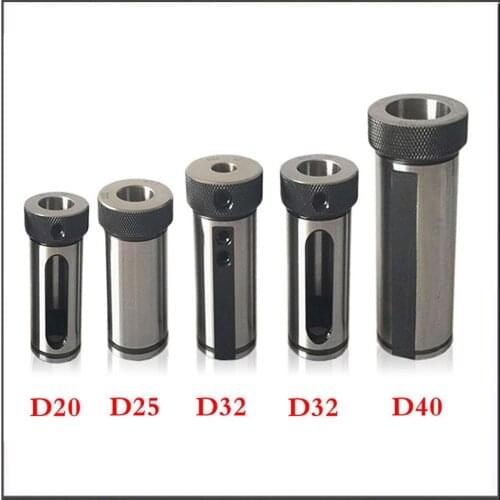 D25-T6 8 10 12 14 16 18 20mm Lathe Sleeve Reducing Sleeve CNC Inner Hole Auxiliary Tool Holder U Drill Tool Hollow Hole