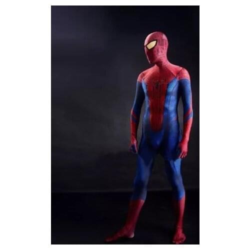 Adults Kids The Amazing Suit Cosplay Costume TASM Superhero Halloween Full Bodysuit Zentai Second Skin Suit