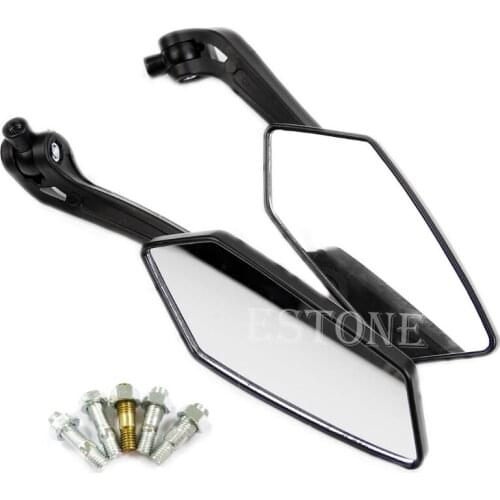 New Useful Universal Scooter Rearview Mirrors Pair Moped ATV Motorcycle Backup 40GF
