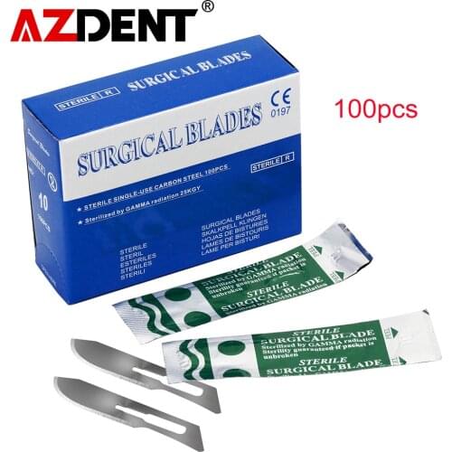 100pcs/box Scalpel Blades For Dental medical Stainless Steel Surgical Blade Heathy Beauty Tool