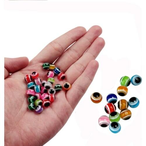 100pcs Fish Eye Fishing Beads 6mm 8mm 10mm 12mm Carolina Rigs Taxes Rigs DIY Kit Bass Fishing Tackle Accessories