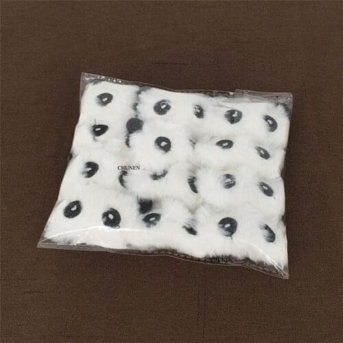 12PCS/LOT 4CM Small Panda Accessory Plush Toy Doll ; Animal Gift