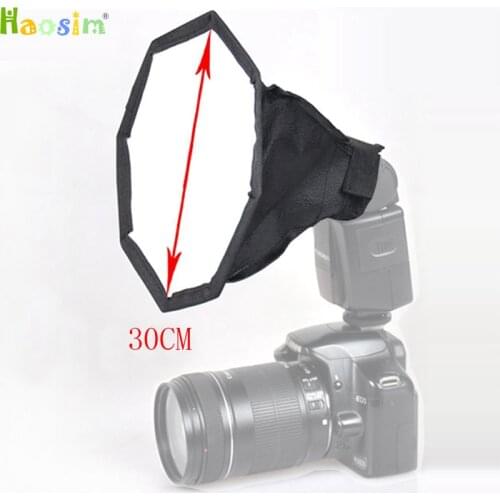 30cm Octagon Flash Diffuser Mini Softbox for Canon for Nikon Speedlite Photo Studio Accessories Soft Box