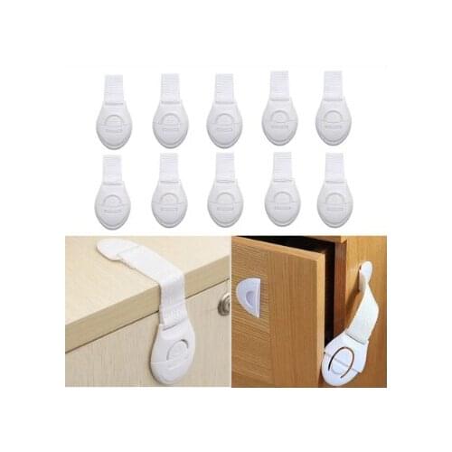 4/10pcs Kids Safety Cabinet Lock Baby Proof Security Protector Drawer Door Cabinet Lock Plastic Protection Kids Safety Door Lock