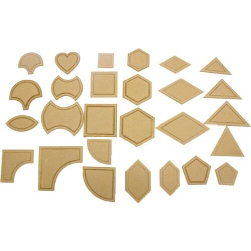 54Pcs Acrylic Quilting Templates Sewing Stencils Patchwork Ruler Sewing Tool Set