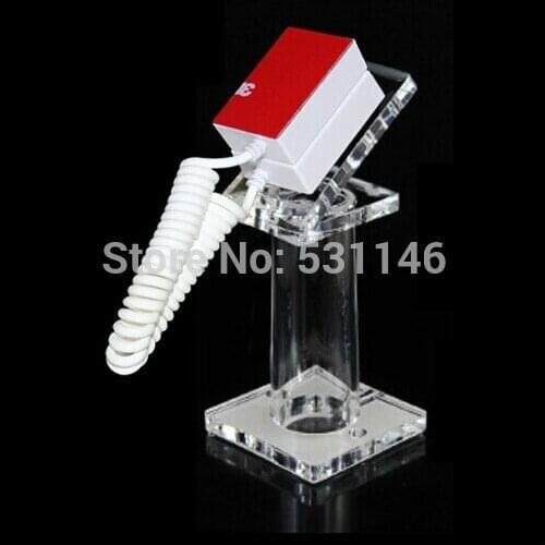 Free Shipping 10PCS Clear Acrylic Mobile cell phone display stand holder universal General 3M adhesiv