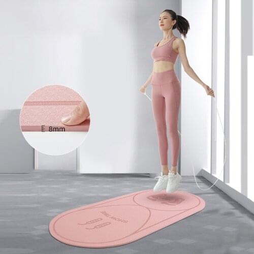 Silent Jump Rope Yoga Mat Sound Insulation Shock Absorption High Density Anti-noice Mats Home Gym Non-slip Exercise Sports Pad