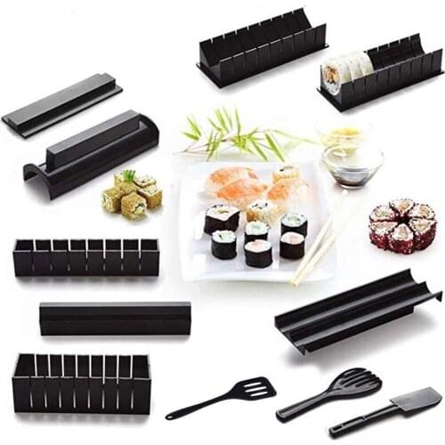 Household Sushi Maker Sushi Roll Mold 11 Pieces Set Kitchen Gadget DIY Tool Set Sushi Maker Set