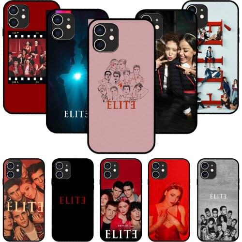 For iPhone 11 12 8 Plus Mini Pro X XR XS Max 4 5 7 6 6S 8 SE Phone Case Black Cover Waterproof Spanish TV series Elite