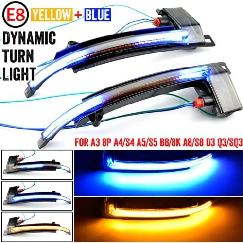 Dynamic LED Turn Signal Light Mirror Sequential Lamp For Audi A4 A5 B8.5 RS5 RS3 A3 8P RS4 sline S5 Sequential 2013 2016