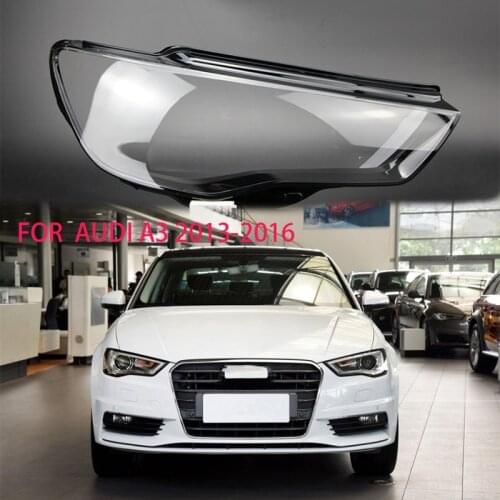 FOR AUDI A3 2013-2016 lens Headlight transparent housing lampshade Lens light transparent glass Car light protection cover shell