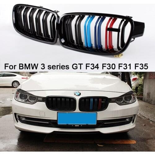 Grill For BMW 3 series GT F34 F30 F31 F35 2012+ 320i 325i 328i 335i M3 Style Kidney Black Replacement Grille Car Styling