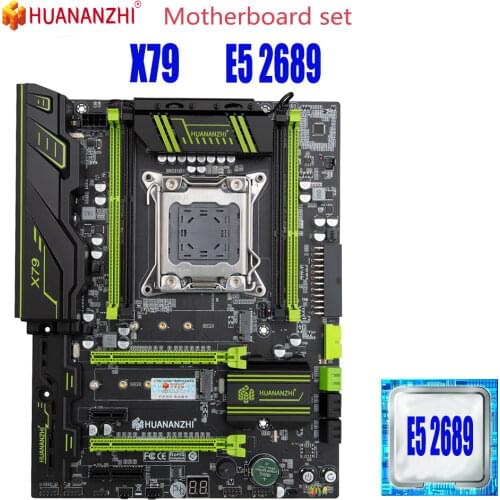 HUANANZHI X79 motherboard with Intel XEON E5 2689 can use DDR3 memory combo kit set NVME M.2 SATA 3.0 USB3.0