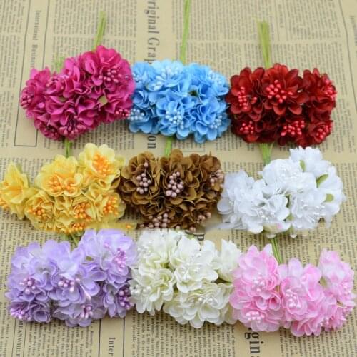 Artificial flowers new Carnation hot diy handmade silk flower garland headdress decoration materials wholesale flower artificial