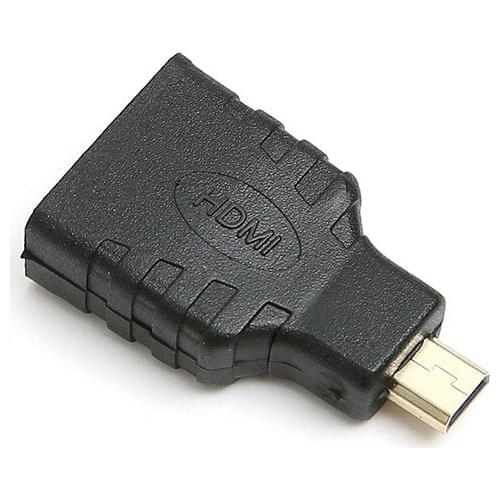 Extension Adapter Connector Practical Gold-Plated 1080P HDMI-compatible Texture Durable Female To Macro HDMI-compatible Male