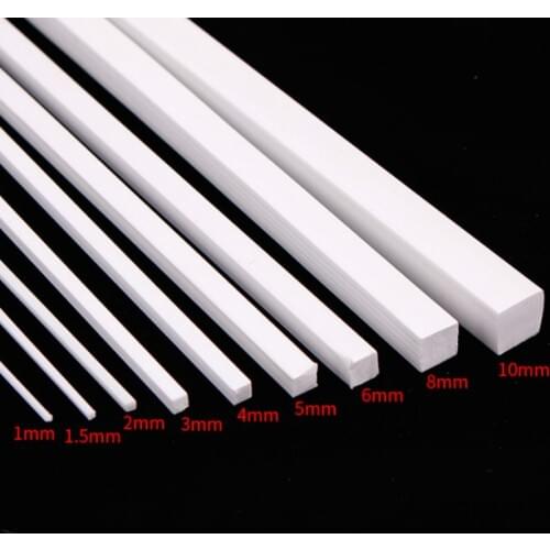 0.5mm-10mm ABS Square Rod DIY Manual Construction Sand Table Model Of ABS Model Transformation Of Solid Rods Diorama