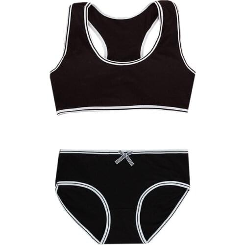Soft Bra Teenage Underwear Bra Set Training Bras And Panties