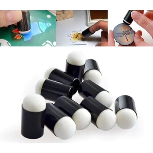 10pcs/set Painting Craft Set Finger Paint Pen Sponge Foam Finger Chalk Paint Stamping Drawing Materials Art Painting Tools