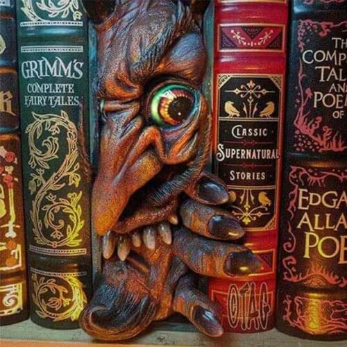 DIY Kit Diagon Alley Wooden Frankensteins Monster Booknook Art Bookends Removable Handmade Decoration Bookshelf Birthday Gift