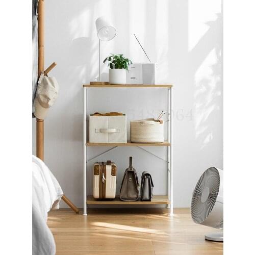 Floor Rack Multilayer Kitchen Microwave Storage Rack Simple Bookshelf Balcony Pot Rack 66378