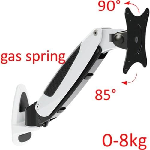 DL-GM111W TV Wall Mount 15-27" 0-8KG LCD Monitor Holder Gas Spring free Lifting Swivel Stretchable Stands Long Arm TV bracket