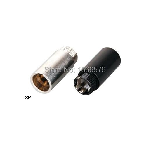 Wholesale 50 pcs/lot 3 pin Male Mini XLR Audio Microphone connector -114