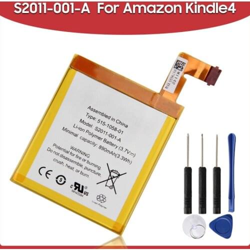 Original Replacement Battery 890mAh S11S01B For Amazon Kindle 4 5 6 D01100 515-1058-01 MC-265360 DR-A015 Batteries