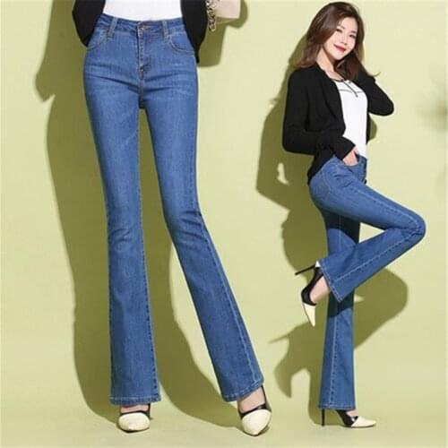 Autumn High Waist Jeans Boyfriends Women Plus Size Jean Pants Female Streetwear Elegant Casual Denim Trousers LWL491