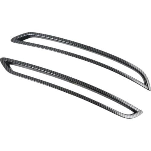 Car Carbon Fiber Rear Fog Light Lamp Rear Tail Fog Light Lamp Covers Trim for - A3L 2021