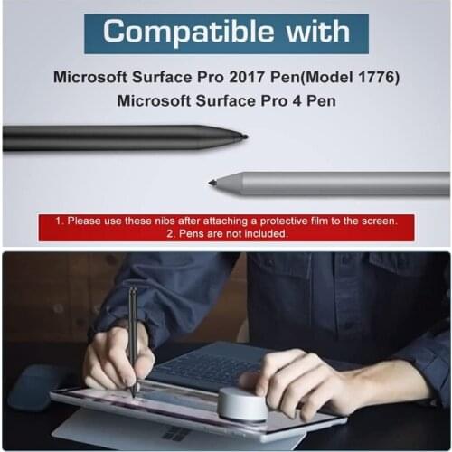 3pcs High Sensitivity Pen Refill Sensitive Fine Nib Surface Pen Tips Replacement Compatible with SurfacePro4 / 5 / 6 / 7