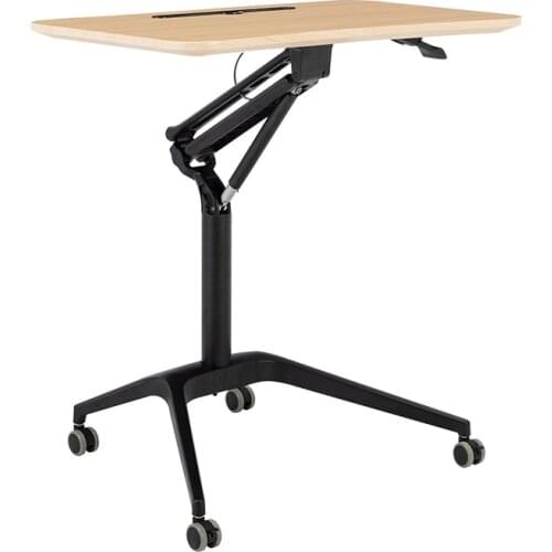 Modern Simple Removable Lift Table The Speech Stage Desk Home Bedroom Leisure Minimalist Wood Aluminium Alloy Frame Side Table