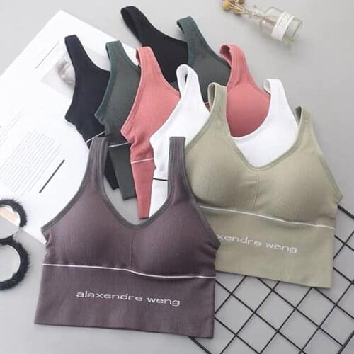 Sports Bra for Women Breathable Shockproof Padded Bra Yoga Top Athletic Gym Running Fitness Workout Sport Top free shipping 2020