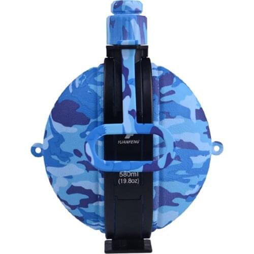 Outdoor Collapsible Military Water Bottle Newly Designed Silicone Water Kettle Canteen Bottle Cap For Hiking Camping