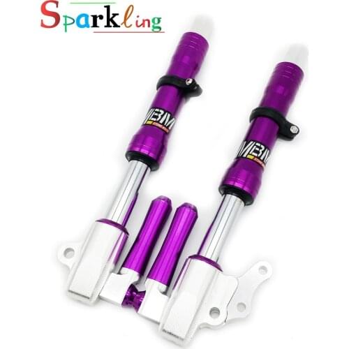 Universal φ26mm Motorcycle/Scooter Front Shock Absorbers With Bracket 26MM Hydraulic Shocks For Honda-Yamaha-Benelli Suzuki-NIU