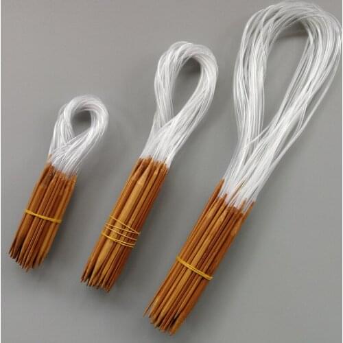 Knitting tool babboo weave tool Carbonized Bamboo Ring Needle for hand knitting & DIY sewing 40cm/60 cm/80cm length