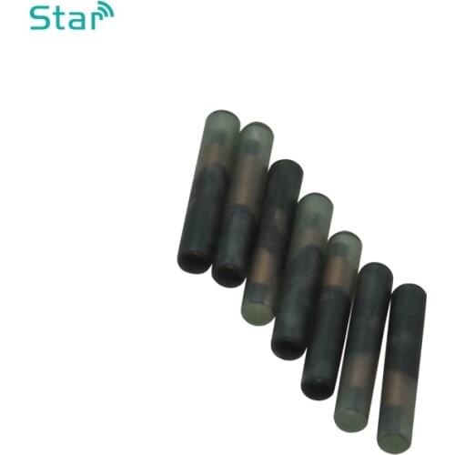 X 100 Glass Tube Tag Pet ID Tracking Microchip Animal Chips 2.12*12mm EM4305 134.2khz