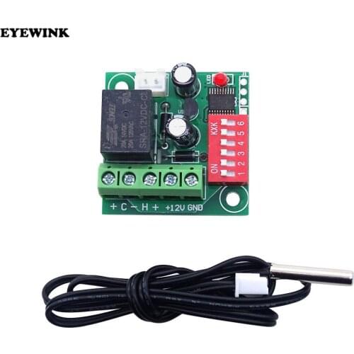 XH-W1701 Adjustable Temperature Control Switch High Precision 12V Temperature Switch Controller Temperature Control Instrument